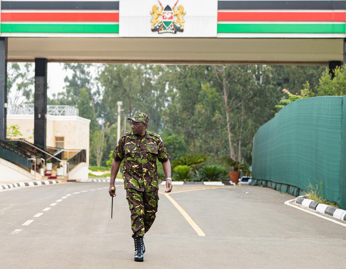 President Ruto Heads to Moi Barracks for KDF Day as He Steps Out in Military Gear for the First Time