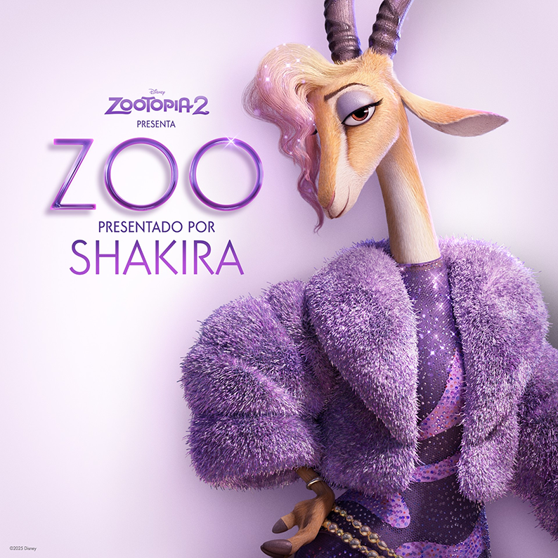 Popkinema's tweet photo. 🎬 #Cine | La galardonada cantante y compositora Gazelle presenta hoy su nuevo sencillo “Zoo”, una vibrante y enérgica canción original escrita por #EdSheeran, #BlakeSlatkin y #Shakira. #Zootopia2 estrena en cines el 27 de noviembre https://t.co/mJrZJdzZmy