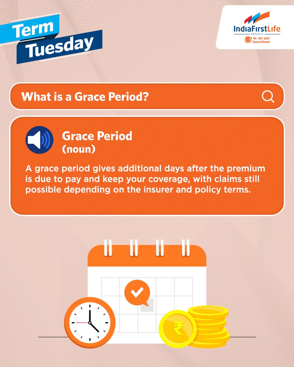 Stay protected, even if you miss a premium deadline!

Disclaimer: indiafirstlife.com/disclaimer

#IndiaFirstLife #TermTuesday #ChilledLife #yehtohcertainhai