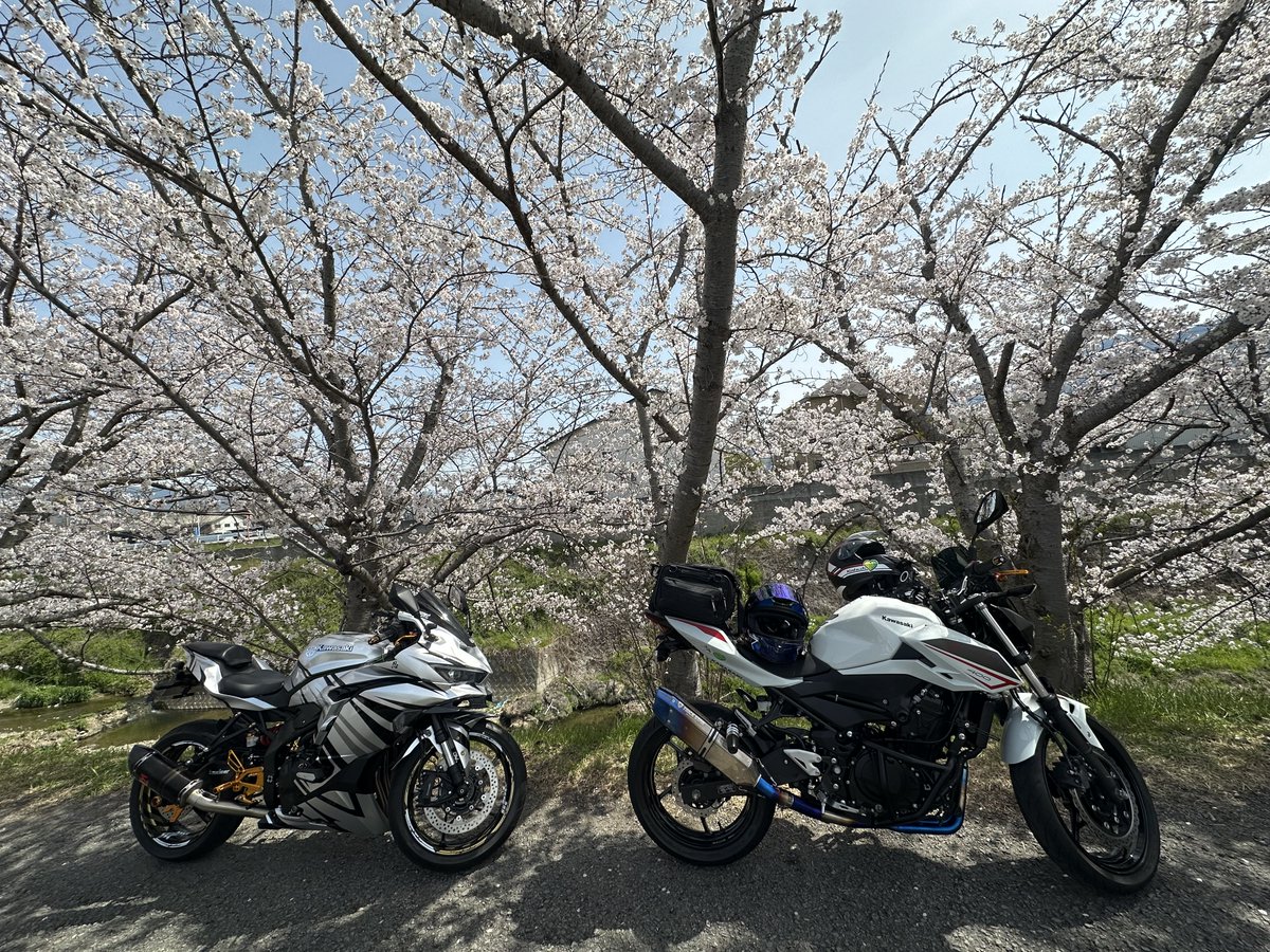 この度　旦那がzx25Rを手放す事に
お兄ちゃんの様な存在だった
zx25r君。。
大型バイクを迎えるそうなので👋🏍️
楽しみだけど、悲しみ💔
今まで一緒にツーリング　
行ってくれてありがとう🩷