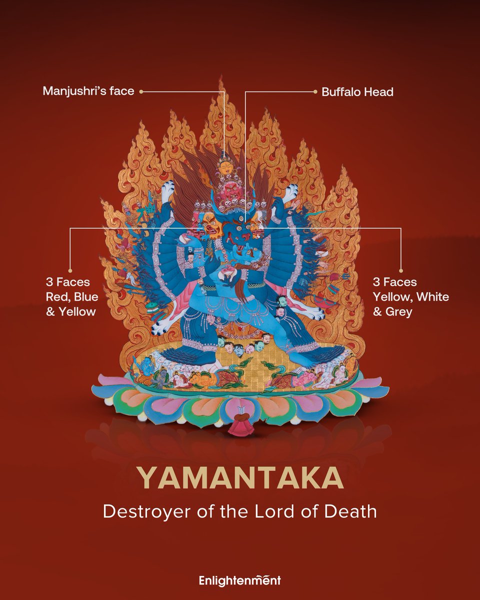A yogi was beheaded by poachers, grabbed a buffalo head, and became a monster of rage — the Lord of Death. 

🔥 Discover the spiritual truth behind wrath transformed into enlightened energy.

enlightenmentthangka.com/blogs/thangka/…