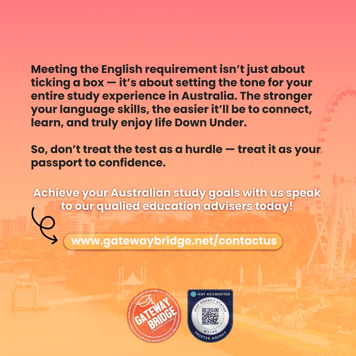 Gateway Bridge Educational Consultancy (@gatewaybridge) on Twitter photo Whether youโre aiming for a degree, a vocational course, or postgraduate studies, ๐ ๐๐ญ๐ญ๐ข๐ง๐ ๐ญ๐ก๐ข๐ฌ ๐ฌ๐ญ๐๐ฉ ๐ซ๐ข๐ ๐ก๐ญ ๐ฌ๐๐ญ๐ฌ ๐ญ๐ก๐ ๐ญ๐จ๐ง๐ ๐๐จ๐ซ ๐ฒ๐จ๐ฎ๐ซ ๐๐ง๐ญ๐ข๐ซ๐ ๐๐ฎ๐ฌ๐ญ๐ซ๐๐ฅ๐ข๐๐ง ๐ฃ๐จ๐ฎ๐ซ๐ง๐๐ฒ.
gatewaybridge.net/contactus
#englishtest #studyinaustralia Whether youโre aiming for a degree, a vocational course, or postgraduate studies, ๐ ๐๐ญ๐ญ๐ข๐ง๐ ๐ญ๐ก๐ข๐ฌ ๐ฌ๐ญ๐๐ฉ ๐ซ๐ข๐ ๐ก๐ญ ๐ฌ๐๐ญ๐ฌ ๐ญ๐ก๐ ๐ญ๐จ๐ง๐ ๐๐จ๐ซ ๐ฒ๐จ๐ฎ๐ซ ๐๐ง๐ญ๐ข๐ซ๐ ๐๐ฎ๐ฌ๐ญ๐ซ๐๐ฅ๐ข๐๐ง ๐ฃ๐จ๐ฎ๐ซ๐ง๐๐ฒ.
gatewaybridge.net/contactus
#englishtest #studyinaustralia