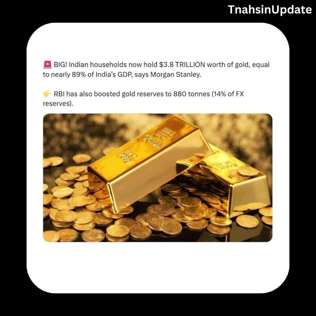 The surge in gold prices has pushed the value of gold owned by Indian households to about $3.8 trillion, nearly 88.8% of the country’s GDP, according to a report by Morgan Stanley released on Friday.
#XiJinping अजय मंडल नीतीश कुमार श्री हनुमान Chandigarh