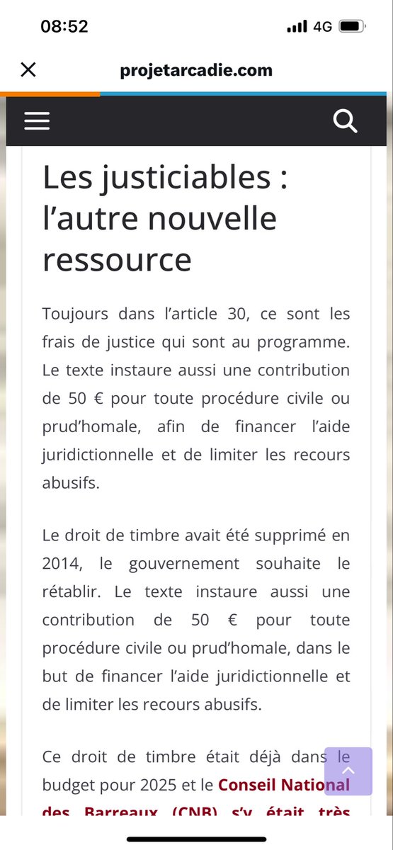 Alors ça c’est non ! Pas de contribution pour accéder au juge !! Arrêtez de limiter l’accès à la justice ! Monsieur <a href="/GDarmanin/">Gérald DARMANIN</a> j’espère que vous allez vous y opposer. On a déjà tenté et ça ne marche pas ! 🚨 <a href="/CNBarreaux/">Conseil national des barreaux - les avocats</a>