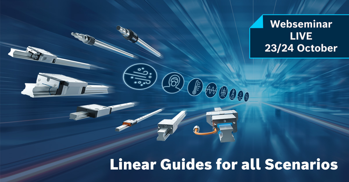 boschrexroth's tweet image. Looking for the right linear guide? ✅ Learn how to find the perfect solution for your specific requirements in our free web seminar. Register now for October 23/24! go.rexroth/4e4e45
#BoschRexroth #LinearMotionTechnology #LinearGuides #Webseminar