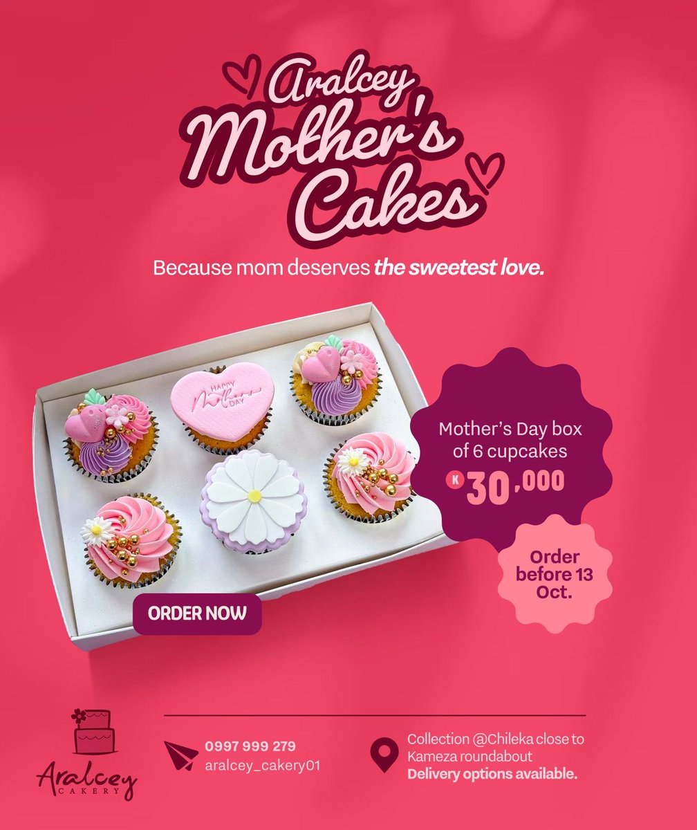 Spoil her this Mother’s Day with Aralcey’s handcrafted cake, a masterpiece baked with sweetness and love. 🎂 

Limited orders only. Contact <a href="/Celia_aralcey/">🌼 Aralcey cakery 🌼</a> or 0997999279