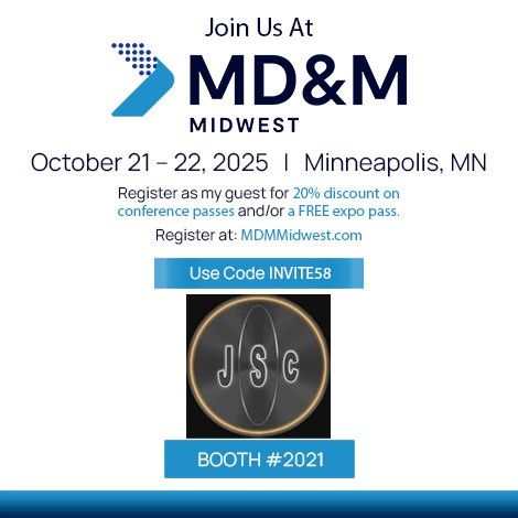 jennyscienceus's tweet image. 📅 October 21–22, 2025
📍 MD&amp;amp;M Midwest, Minneapolis

Jenny Science US is exhibiting!
Discover our latest motion solutions for MedTech &amp;amp; life sciences.

🎟️ Use code INVITE58 for 20% off:
xpressreg.net/register/mdmm1…

#JennyScience #MDM2025 #MedTech
