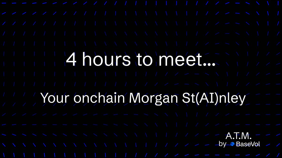 BaseVolApp's tweet image. 4 hours left for $ATM launch on @virtuals_io.
Launching today, 11AM UTC
app.virtuals.io/prototypes/0xEโฆ