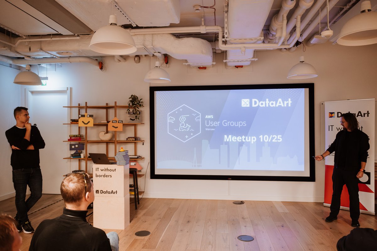 mrdoro's tweet photo. 🎉 What an incredible evening at AWS User Group Warsaw!

Huge thanks to everyone who joined us last night! The energy, insights, and conversations were absolutely amazing.

Special shoutout to our partner @DataArt  for hosting and great pictures 🙏 https://t.co/LrWehXY1i2