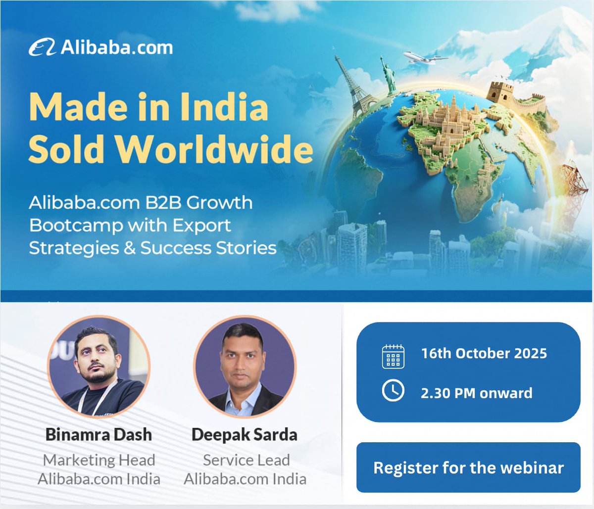 Caonweb_co's tweet image. 💥 Pre-Diwali Sales Webinar | Oct 16 💥

Get festive-ready with expert sales closure techniques &amp;amp; strategies to convert hot leads!

🎯For new staff, new branches &amp;amp; active channels.

Register now 👉 us06web.zoom.us/webinar/regist…

#caonweb #PreDiwaliWebinar #BusinessGrowth #SalesWebinar