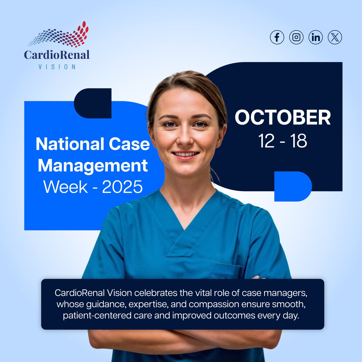 CardiacVision's tweet image. We #celebrate #casemanagers the dedicated #professionals whose expertise, guidance, and compassion help patients navigate complex #healthcare journeys #nationalcasemanagementweek  #CaseManagement #patientcare #health  #Coordinating #care
#cardiorenalvision