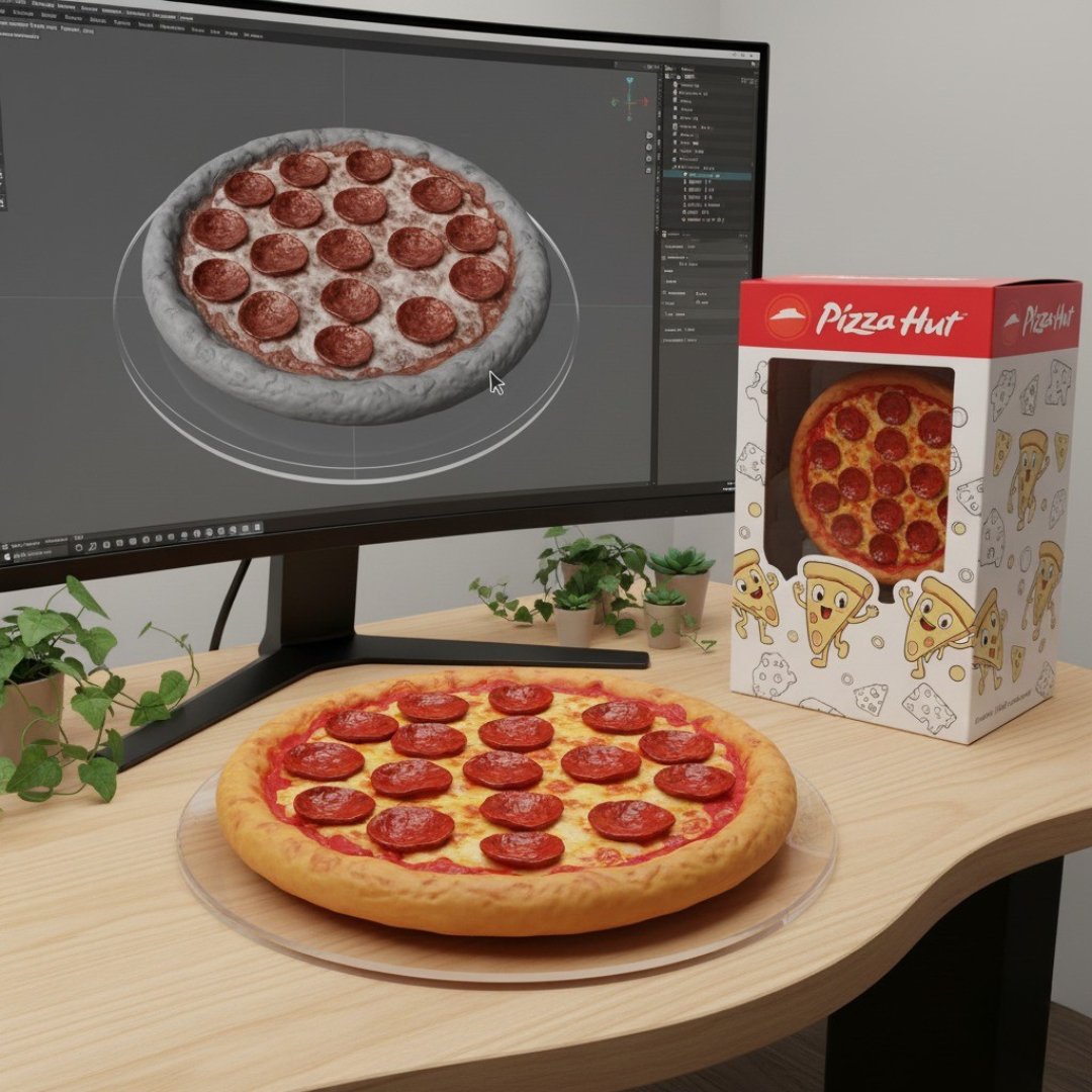 PIZZAHUTSA's tweet image. We hopped on the 3D figurine trend… but made it pizza 🍕🔥
Because the only collectible that really matters is #20BuckTuesday. Big vibes, small price every Tuesday from 11 - 3.
#PizzaPlug #PizzaHutSA #LunchVibes