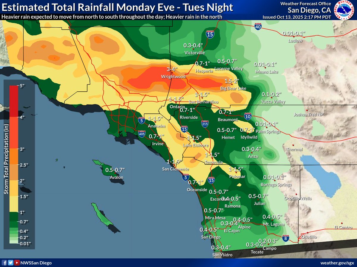 OC_Scanner's tweet image. BREAKING 🚨

#OrangeCounty / #California 

Due to the impending rainstorm, @OCSheriff @OCGovCA has issued a VOLUNTARY evacuation order for the following areas 

Effective Monday, October 13 at 7 PM, an Evacuation Warning (Voluntary) will be issued for Trabuco Creek, Hot Springs…