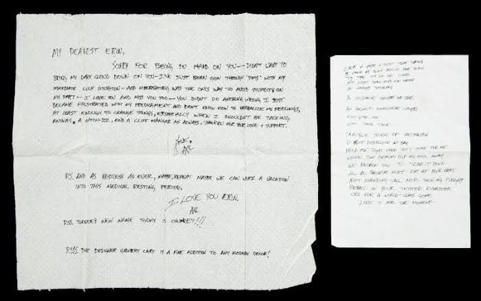 intransavel's tweet image. AXL’S LETTERS TO ERIN WHEN THEY WERE TOGETHER man im not okay