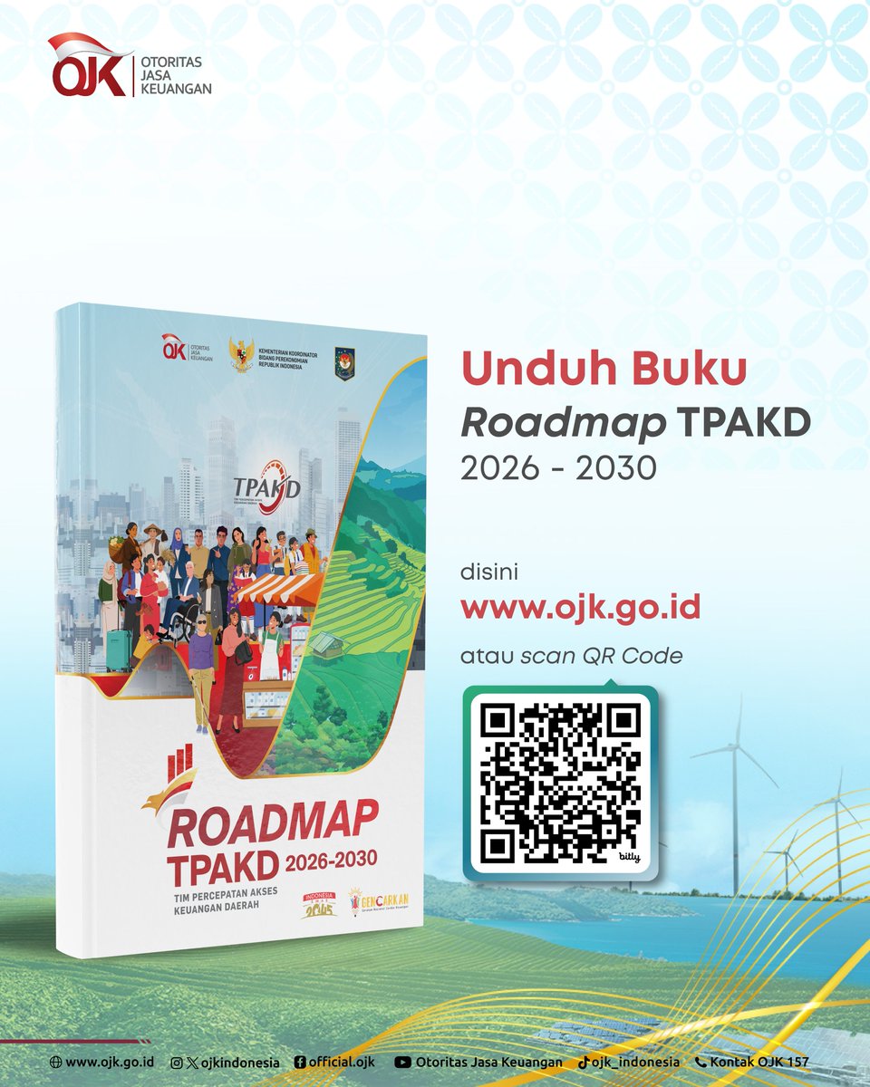 Roadmap TPAKD 2026-2030

Sobat OJK,

Untuk memperkuat ekosistem akses keuangan daerah yang merata di seluruh Indonesia, OJK bersama Kementerian Dalam Negeri dan Kemenko Perekonomian RI luncurkan Roadmap TPAKD 2026-2030.

Ingin tahu apa saja isi dari Roadmap TPAKD 2026-2030? Sobat