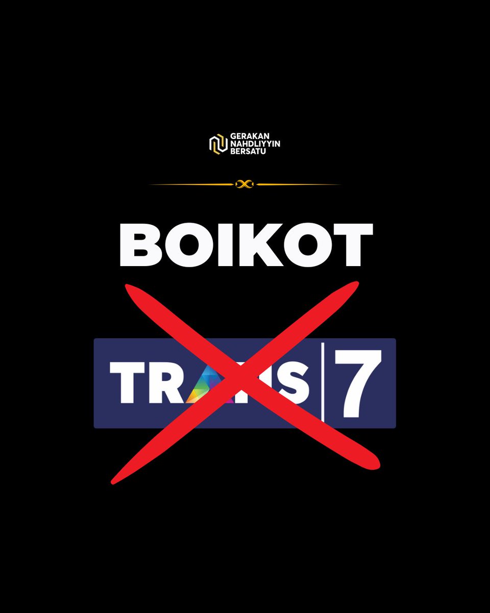 Kok bisa-bisanya #trans7 sengawur dan sebodoh itu 🔥🔥🔥
#BOIKOTTRANS7 ❌❌❌
