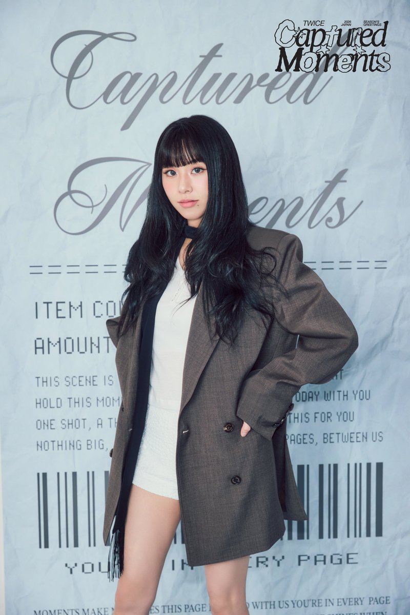 JYPETWICE_JAPAN's tweet image. TWICE JAPAN SEASON’S GREETINGS 2026
”CAPTURED MOMENTS”
#CHAEYOUNG
📸PRE-ORDER
10月6日(月) 12:00 ~ 10月26日(日) 23:59
twicejapan.com/news/detail/18…
#TWICE
#TWICE_CAPTUREDMOMENTS