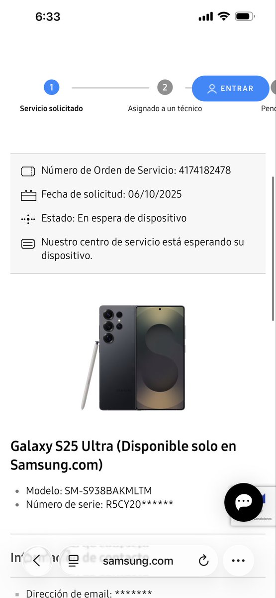 HanssPat's tweet photo. *En la página no está actualizado el estatus de la reparación y viene con un diagnóstico erróneo algo que ya había pasado en el folio pasado

Hoy envié nuevamente un correo pues ya tiene casi una semana y se supone que iban a hacer todo para agilizar la reparación https://t.co/u5jHVRamKS