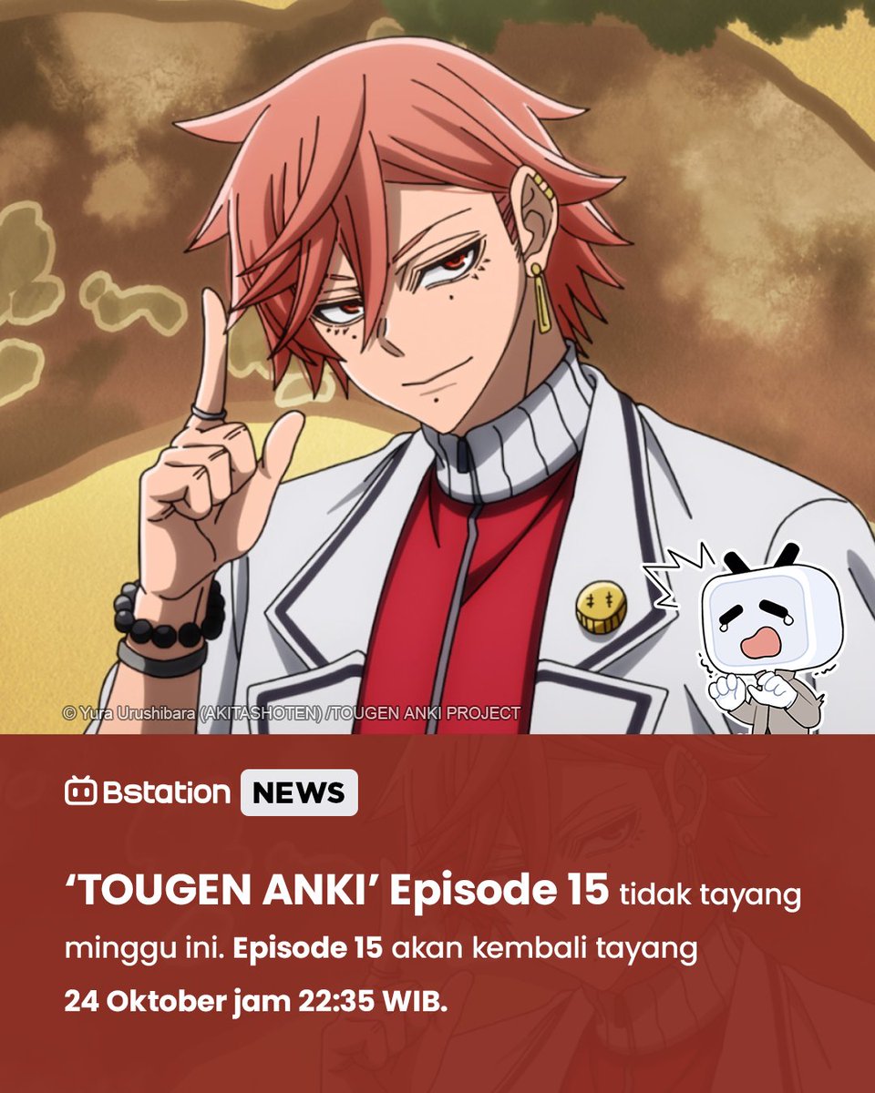 BstationID's tweet photo. Mohon pengertiannya. Sampai ketemu lagi sama para Onni dan Momotarou di tanggal 24!
#bstationindonesia #bstationbeyondanime #bstationews #acgnews #TOUGENANKI #tougenankianime https://t.co/MeDLJAQcfZ