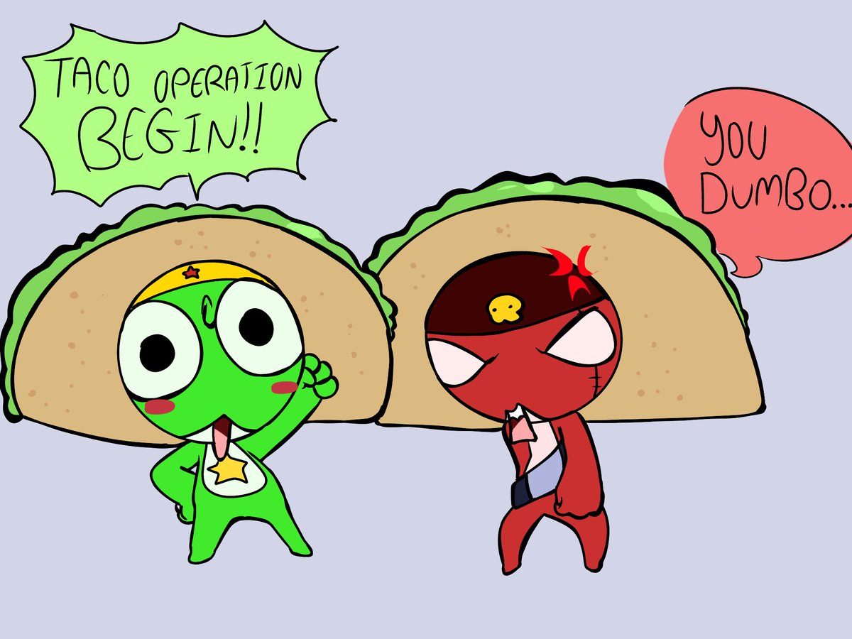 CheesyBeesy123's tweet photo. Tacos ❤️💚
#ケロロ軍曹 #kerorogunso #sgtfrog https://t.co/4VZwAVuC0x