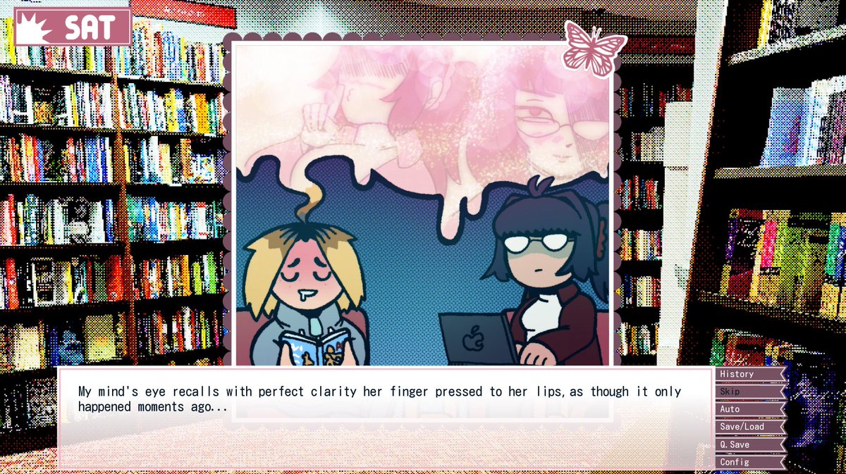 if you ever watched an early 2000s romance anime and wanted a man to  suffer for his audacity. you should probably play this game ebicon.itch.io/butterfly-aeff…