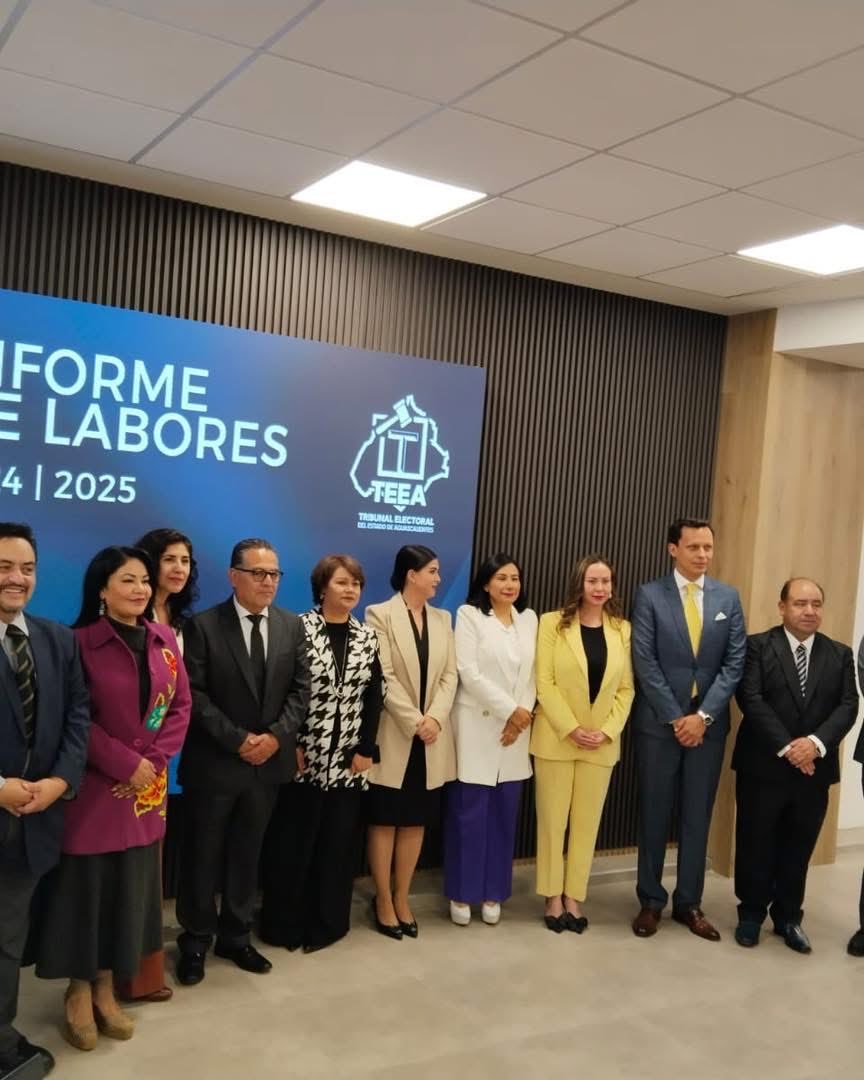 La Magistrada <a href="/claramujicav/">Clara Mujica</a>, en representación del TECZ, asistió al Primer Informe de Labores 2024-2025 del <a href="/Teea_ags/">Tribunal Electoral del Estado de Aguascalientes</a>, presidido por la Magistrada <a href="/LauraLlamasHer1/">Magda Laura Llamas</a>, a quien le deseamos el mayor de los éxitos.