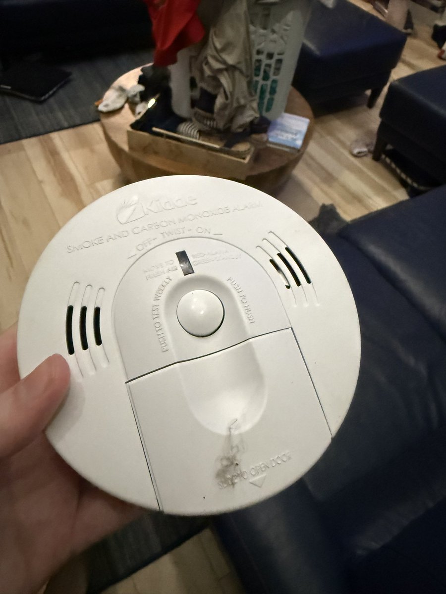 mst3ktwt's tweet image. so every fire alarm in my house went off for 40 MINUTES STRAIGHT. took the BATTERIES out and even TOOK THEM OFF THE WALL and they were STILL GOING. called the fire department and even they didn’t know wtf to do. still one going off as i speak. so how was y’all’s night?