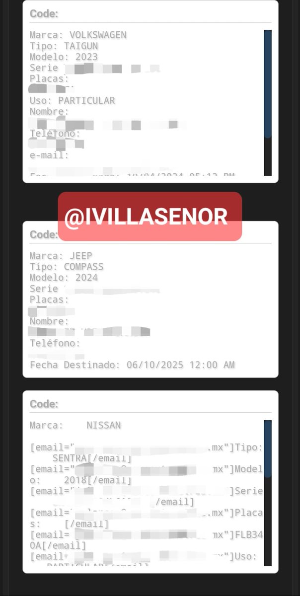 ivillasenor's tweet image. ⛔️ | Peligran datos de todos los clientes mexicanos de HDI Seguros
El grupo delictivo Mexican Mafia ha puesto a la venta una vulnerabilidad para extraer la información de automovilistas asegurados por @HDISegurosMex
Los datos expuestos no son menores. De acuerdo con la…