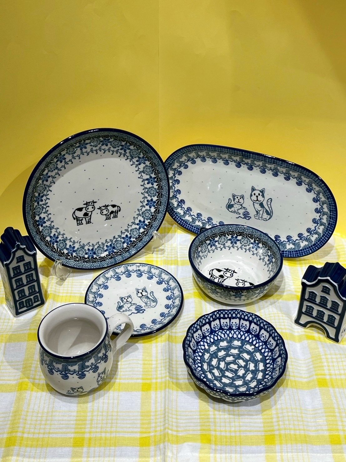 ツェラミカ アルティスティチナ ハニー 黄色 花柄 3点セット ツェラミカ アルティスティチナ ハニー 黄色 花柄 3点セット