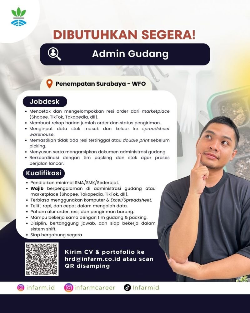 jing_haoo's tweet image. #LokerSurabaya #LokerAdmin #LokerHRD