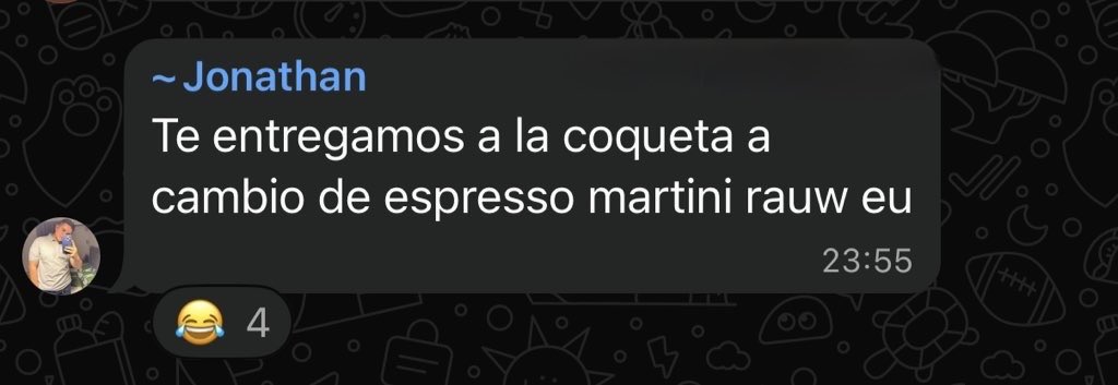 azulperez_15's tweet photo. no nos podes sacar espresso martini rauw https://t.co/UPlCec9Jss