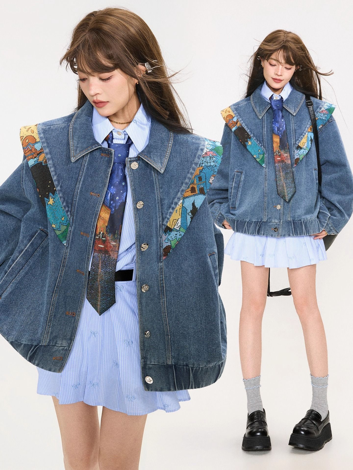 Manusmachina 刺繍デニムジャケット ManusMachina on X: 