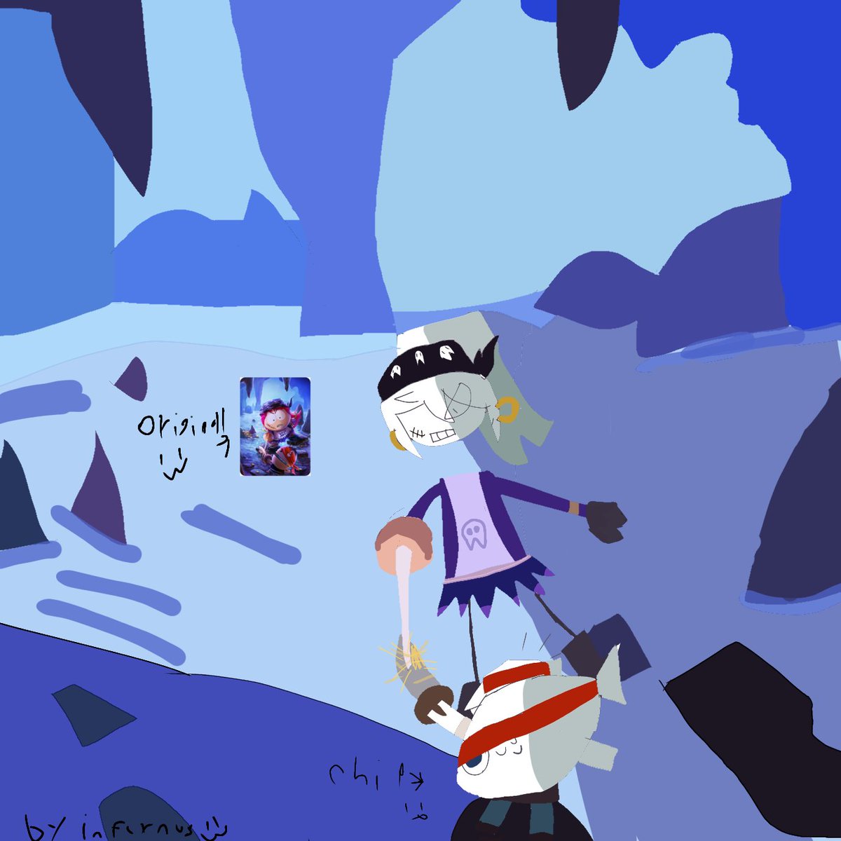 KOURZE1's tweet image. Swashbuckler Riley!🏴‍☠️☠️(zip its gonna crashout so bad)  #southparkfanart #fpeAu #fpeRiley #fpeChip #fundamentalpaperdestroyer