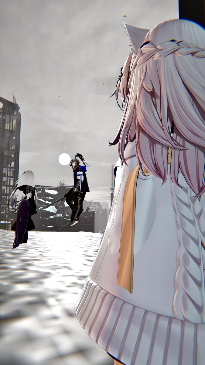 こういう頑張って撮っている自分を撮ってくれている写真が割と好きなのでよろしくお願いします笑

#VRChatPhotography