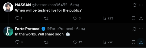 0xAndriy_L's tweet image. 🔥 Testnet Forte Protocol is coming soon ?
@ForteProtocol 

#forteprotocol  #Web3 #Crypto #Testnet #Blockchain
