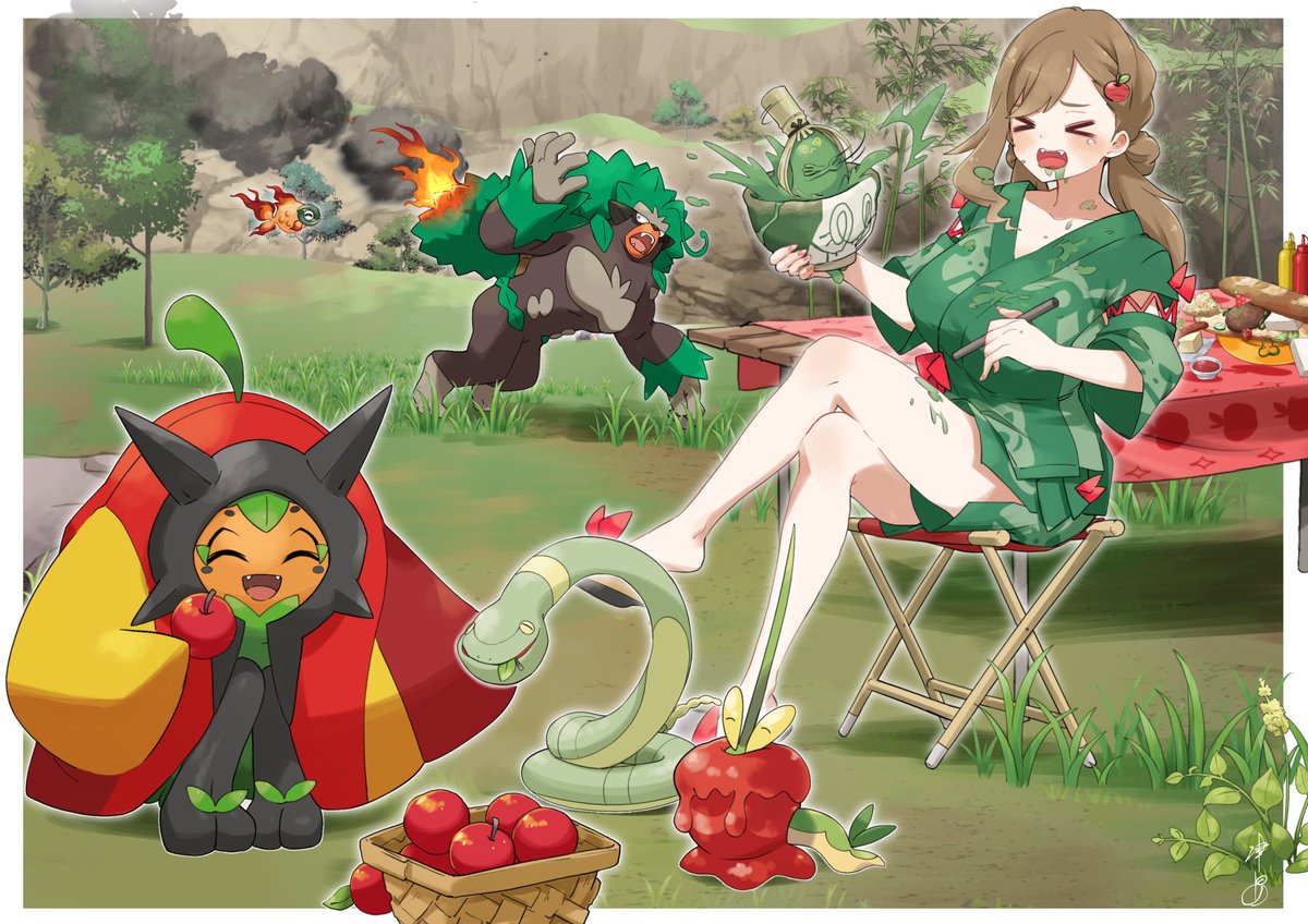 りんごのパルデアレポート ぽにこゲット後のりんご達🍎🍊