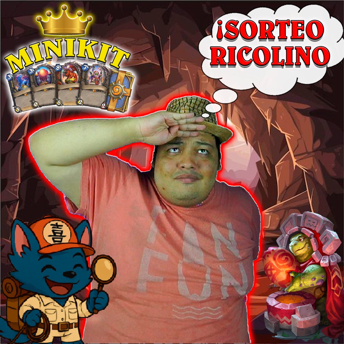 ¡Que paso mi gente olor a chetos papa esta de vuelta!🗣

Gracias a <a href="/PlayHSLATAM/">Hearthstone LATAM</a> por la oportunidad de sortear dos codigos de minikit Día del Renacimiento😏

Participa👇 

-❤ y 🔁
-mencionar a un amigo
 -estar presente el 17/10/25 en 
twitch.tv/kchorro230 🗣

-Tener mucha fe❤