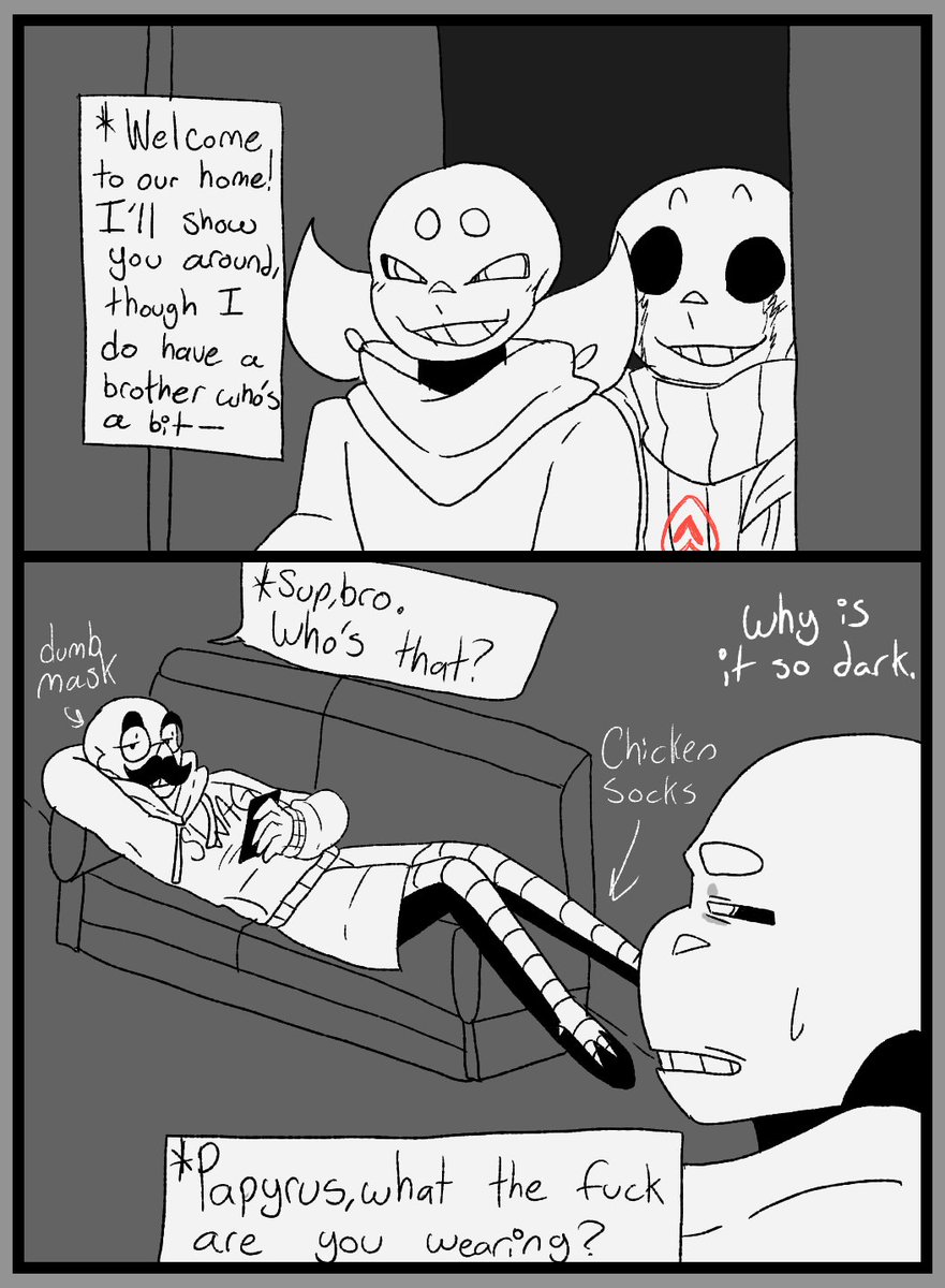 dailypapyrusaus's tweet photo. * Day 67. Part 6. College AU. #killerberry #somethingloveydovey #swapsans #killerlust #lustberry #lustsans #killersans #UTAU #UTMV #SwapPapyrus #Papyrus https://t.co/pnRdXwLBd7