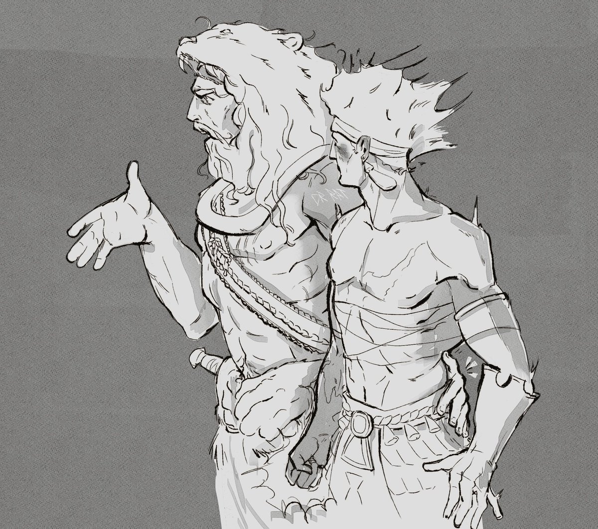 Dr_Rat_'s tweet image. So handsy
.
#hades2 #prometheus #heracles #lionflame
