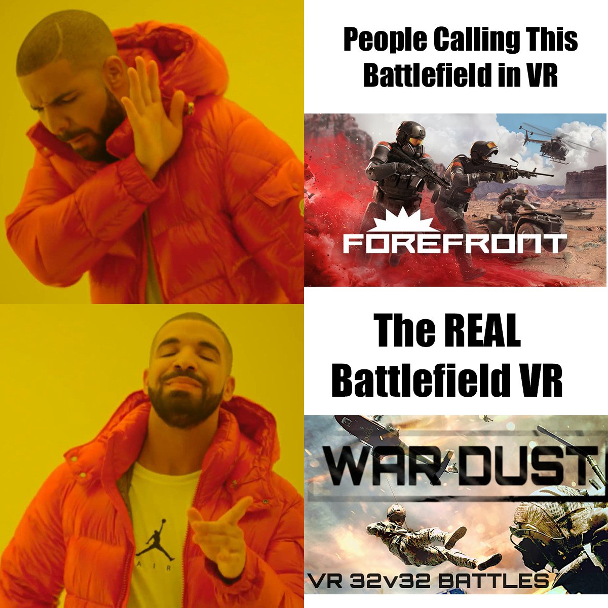 I'm Sorry. No hate to Forefront.. but literally nothing compares the Heyday of War Dust with full lobbies, that felt like ACTUAL Battlefield VR #vr #battlefield #gaming