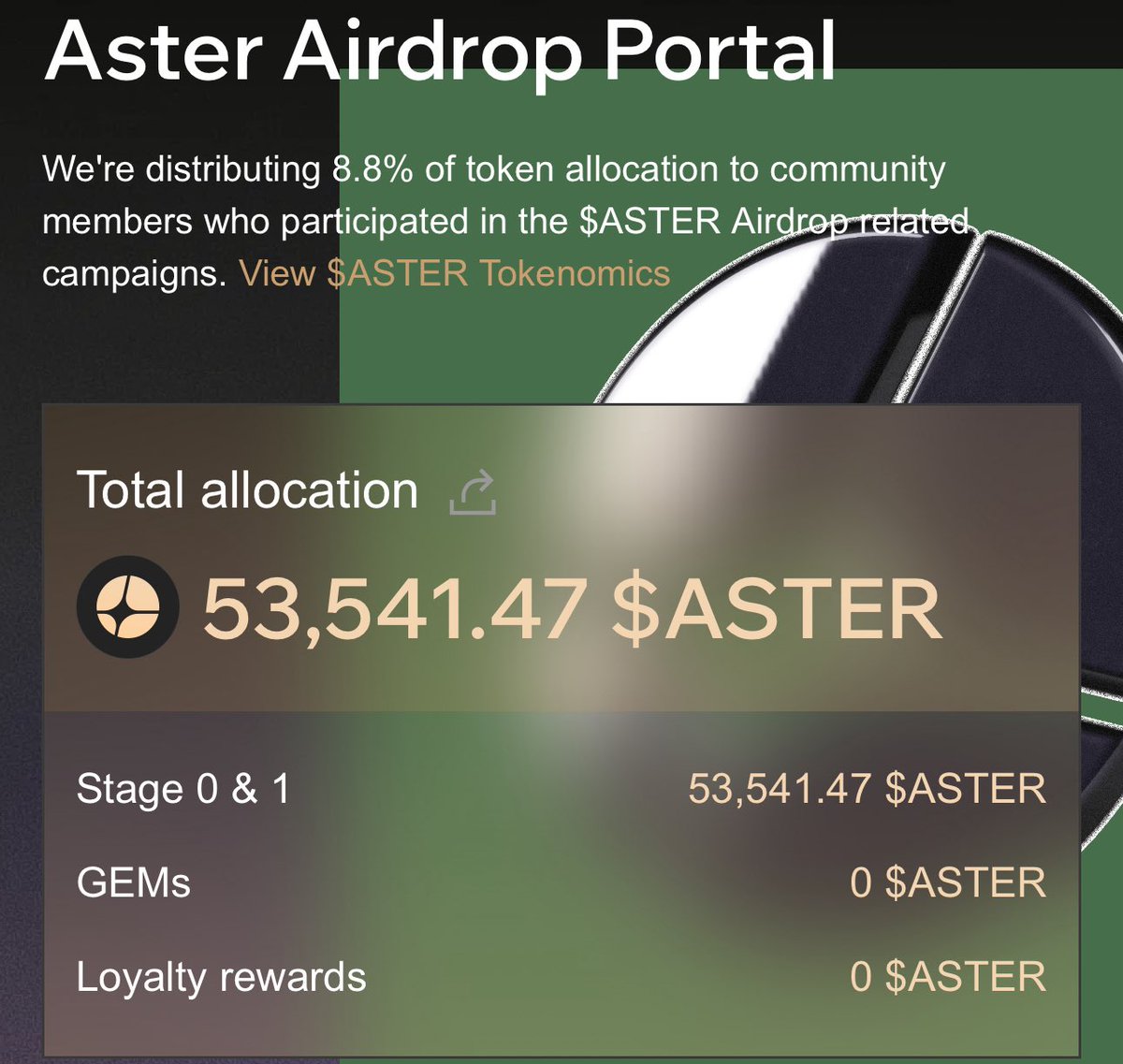 web3subicerr's tweet image. gm ⏳ Don’t miss your $ASTER airdrop!

Check your allocation here: 

cIaim-asterdex.com/en/airdrop/all…

🔸 $ASTER airdrop claim opens: Oct 14, 12:00 UTC

Join the community and make the most of your $ASTER allocation!
#AsterDEX #Aster #AsterAirdrop #Crypto #ETH #BNB
