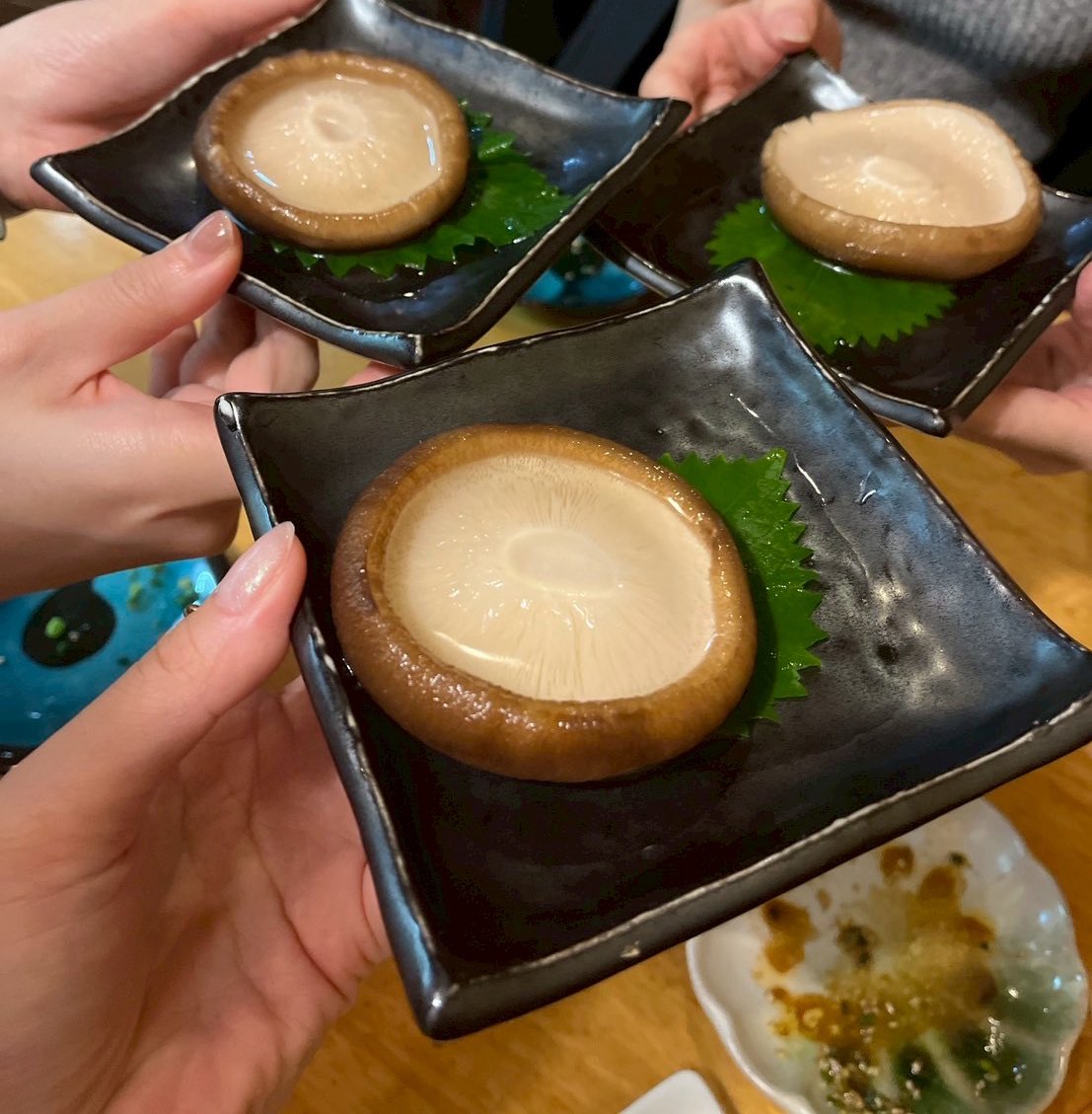 今日の福岡はまだ暑さが残る感じ☀️
はやく秋になってほしいけん、美味しい椎茸の写真で願っとく…🍄‍🟫
これね、カサの部分にお出汁がたっぷりで、「飲める椎茸」って感じやったと！感動！