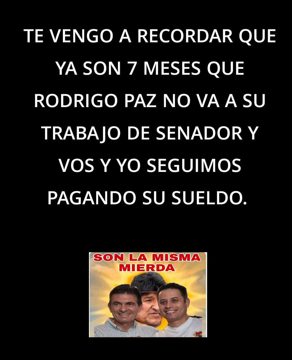 BoliviaUnidaInt's tweet photo. SI RODRIGO NO HUBIESE SIDO CANDIDATO. NO NOS DABAMOS CUENTA QUE ACTUALMENTE ES SENADOR POR TARIJA.  ¿ QUE HIZO EN SU GESTIÓN? NUNCA LO VIMOS QUEJARSE NI PROMOVER LEYES. ¿ PORQUE NO RENUNCIA MIENTRAS HACE CAMPAÑA? https://t.co/tYuaGA17su