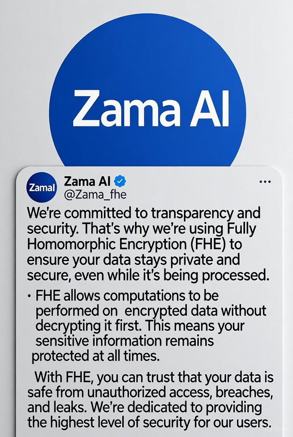 mikeeesol's tweet photo. TRUST = @zama  

 1. Zama AI's Fully Homomorphic Encryption (FHE) is revolutionizing privacy!  Securely process encrypted data—ideal for private DeFi, AI, and medical applications.  Our testnet is operational with 20 TPS and will grow to 1,000+ TPS.  #FHE #ZamaAI https://t.co/1AUA5gFeQI