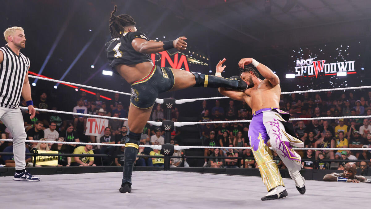 WhoopThemTrick's tweet photo. #NXTShowdown
————————
I don’t identity myself to be part of NXT or TNA. The way I see it, both brands need Trick Williams on their side.
You know who Trick needs? Nobody but himself. I don’t need this, I don’t need no team. It’s been Trick from the beginning. https://t.co/6t0wXc7ZHa