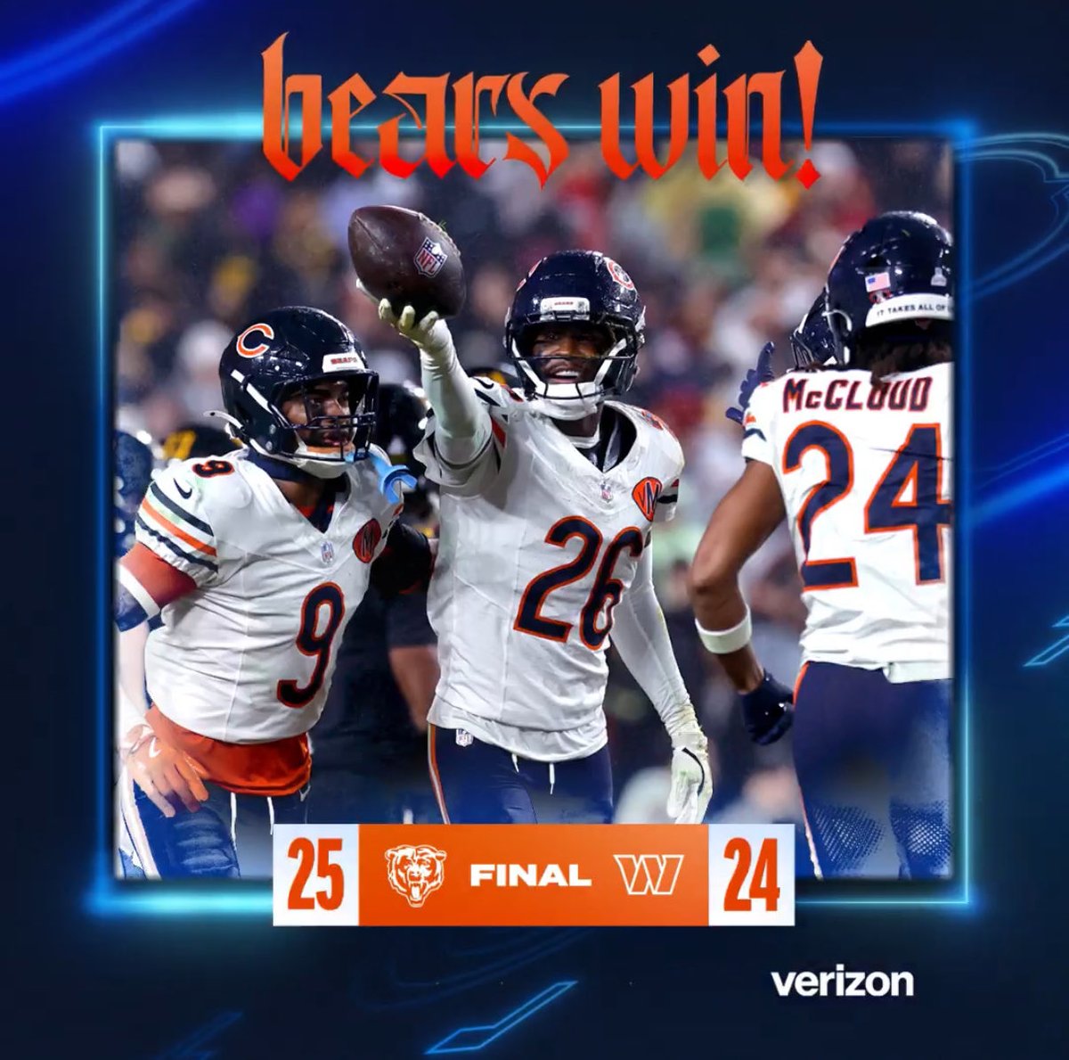 25$ TO 2 FOLLOWERS WHO LIKE ❤️

Bears ML LIVE (+124) ✅ 
Bears +10.5 / O 33.5 (-133) ✅
Bears Team Total O 20.5 (-135) ✅
Bills ML / Under 63.5 (-143) ✖️

14-1 HISTORIC NFL/CFB RUN 👑👑

WE CONTINUE TO CRUSH FOOTBALL 🔥