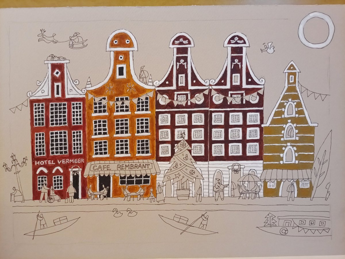 松浦安弘、【ミモザの咲くころ】、希少な大判額装用画集より、美品 さいあくなな 本物 美術品・アンティーク・コレクション 松浦安弘