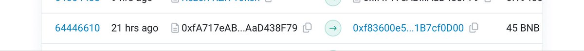 unprincipaled's tweet photo. Looks like the 100 ETH removed from the Saitama liquidity has finally run out after 89 days

45 BNB ( $57.5K ) from “development” wallet

Transferred to BingX

#Rezor #value4money 

0x8517140dceec4e587852ab4faadd9171c593b49626ec213c80a1f529a59b2a4a https://t.co/qygIX6zSti
