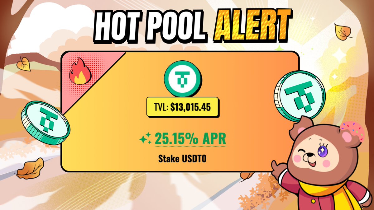 🔥 HOT POOL ALERT — USDT0 APR at 25%

This pool’s APR has stayed steady at 20%+ for months, higher than any bank interest 

Stake it, forget it, and let your money do the work 💎

app.jiko.finance/staking