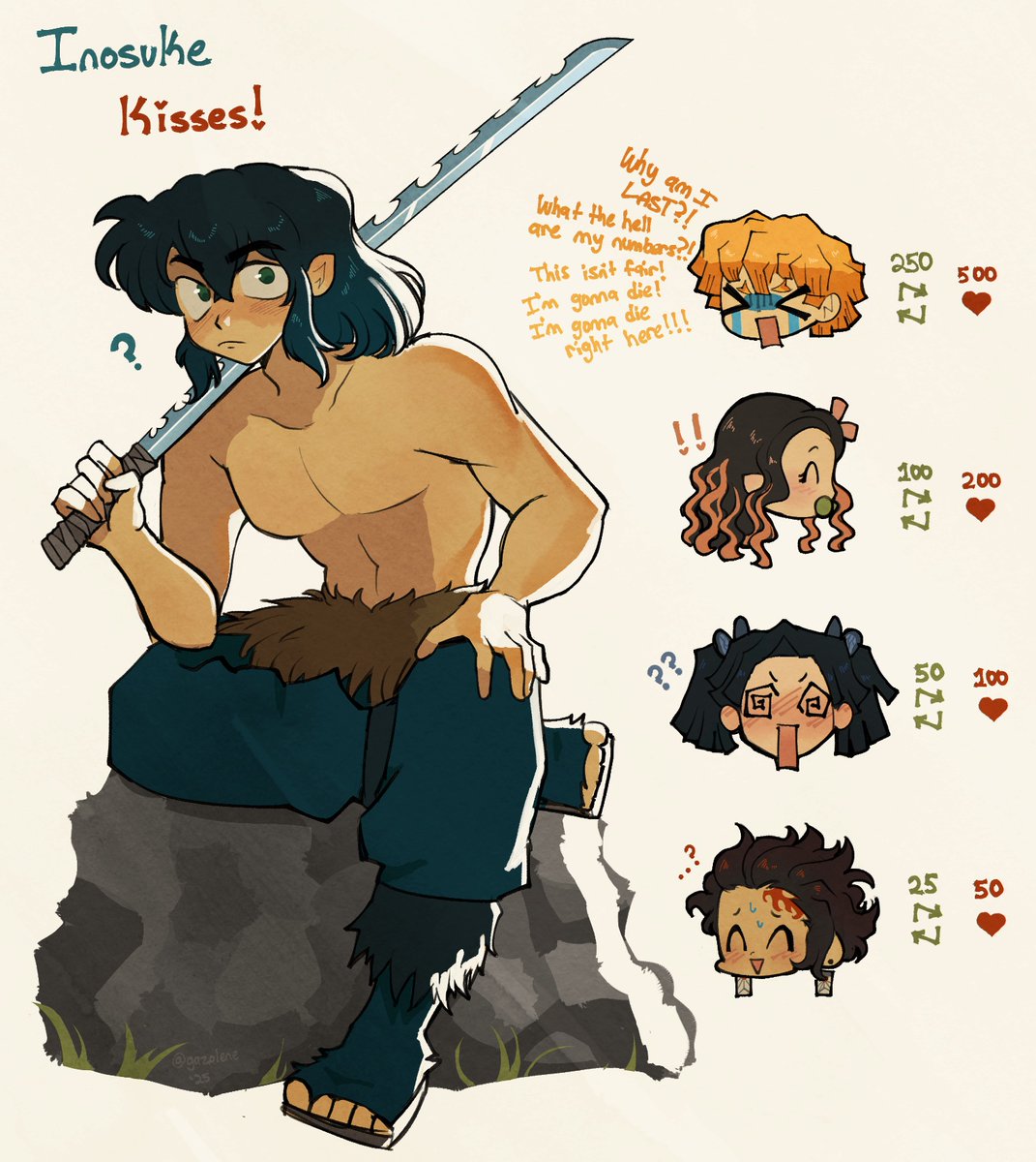 this is my introduction to the #demonslayer fandom I guess . if it flops I’ll draw zenitsu getting cooked over an open fire